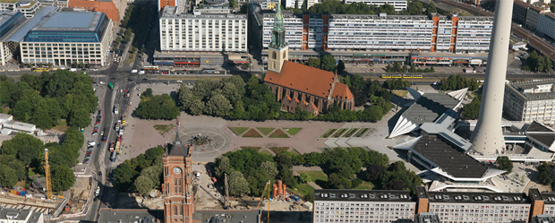 Berliner Mitte (Schrägluftbild); Foto: Philipp Meuser