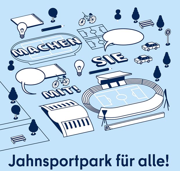 Jahnsportpark / Grafik: Atelier Hurra