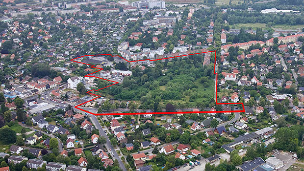 Luftbild der Planungsgebiets