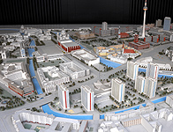 Excerpt of the plan model "Berlin - Capital of the GDR"